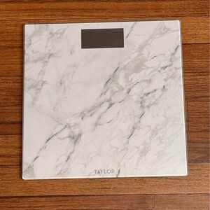 Taylor Glass Digital Bathroom Scale Marble Design Tested Working